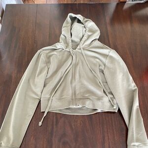 Cropped Hooded Zip up